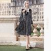 imageHEAWISH Womens Floral Collar FlatsBlack