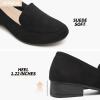 imageHEAWISH Womens Loafers Slip on Low Heel ShoesClosed Toe Pumps Dress ShoesCasual Loafer Work Flats Wedding ShoeBlack