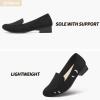 imageHEAWISH Womens Loafers Slip on Low Heel ShoesClosed Toe Pumps Dress ShoesCasual Loafer Work Flats Wedding ShoeBlack