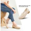 imageHEAWISH Womens Loafers Slip on Low Heel ShoesClosed Toe Pumps Dress ShoesCasual Loafer Work Flats Wedding ShoePink