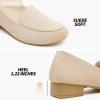 imageHEAWISH Womens Loafers Slip on Low Heel ShoesClosed Toe Pumps Dress ShoesCasual Loafer Work Flats Wedding ShoePink