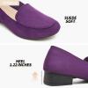 imageHEAWISH Womens Loafers Slip on Low Heel ShoesClosed Toe Pumps Dress ShoesCasual Loafer Work Flats Wedding ShoePurple
