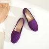 imageHEAWISH Womens Loafers Slip on Low Heel ShoesClosed Toe Pumps Dress ShoesCasual Loafer Work Flats Wedding ShoePurple