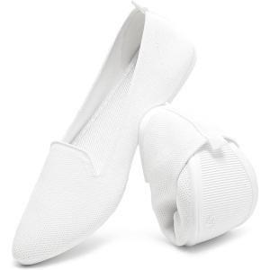 imageHEAWISH Womens Flats Shoes Pointed Toe Ballet Flats Dressy ComfortableYellow