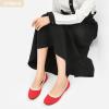 imageHEAWISH Womens Floral Collar FlatsRed