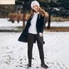image:imageHEAWISH Womens Winter BootsBrown Non Slip Combat BootsWarm Fur Lined comfortable Snow Ankle Boot For WomenBlack