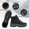 image:imageHEAWISH Womens Winter BootsBrown Non Slip Combat BootsWarm Fur Lined comfortable Snow Ankle Boot For WomenBlack