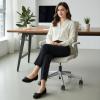 image:imageHEAWISH Womens Ballet Flats Shoes Black Poinet Toe Womens Flats Comfortable Suede Dressy Casual ShoesBlack