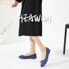 image:imageHEAWISH Womens Ballet Flats Shoes Black Poinet Toe Womens Flats Comfortable Suede Dressy Casual ShoesNavy