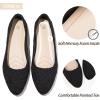 image:imageHEAWISH Womens Black Flats Flower Embroideried Lace Ballet Flats Pointed Toe Comfortable Dress Shoes for WomenBlack