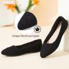 image:imageHEAWISH Womens Black Flats Flower Embroideried Lace Ballet Flats Pointed Toe Comfortable Dress Shoes for WomenBlack