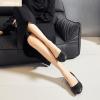 image:imageHEAWISH Womens Black Flats Shoes Round Toe Slip On Casual Ballet Flats PU Leather Dressy Work ShoesBlack