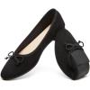 image:imageHEAWISH Womens Ballet Flats Shoes Black Poinet Toe Womens Flats Comfortable Suede Dressy Casual ShoesBlack