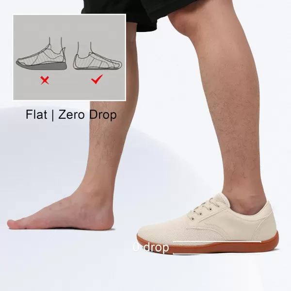 LeIsfIt Mens Dress Shoes Wide Toe Walking Shoes Minimalist Barefoot Shoes Casual Sneakers Breathable Zero Drop Shoes