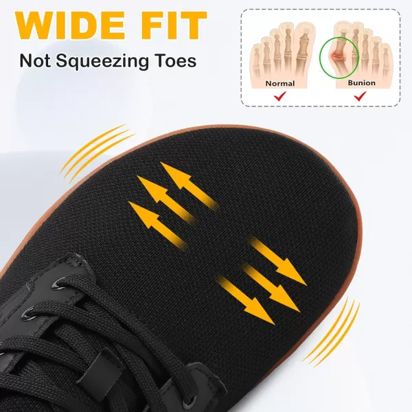 LeIsfIt Mens Dress Shoes Wide Toe Walking Shoes Minimalist Barefoot Shoes Casual Sneakers Breathable Zero Drop Shoes