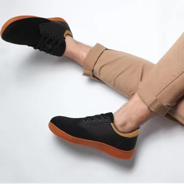 LeIsfIt Mens Dress Shoes Wide Toe Walking Shoes Minimalist Barefoot Shoes Casual Sneakers Breathable Zero Drop Shoes