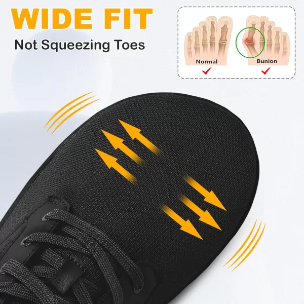 LeIsfIt Mens Dress Shoes Wide Toe Walking Shoes Minimalist Barefoot Shoes Casual Sneakers Breathable Zero Drop Shoes