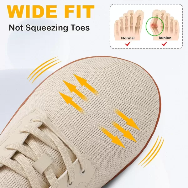 LeIsfIt Mens Dress Shoes Wide Toe Walking Shoes Minimalist Barefoot Shoes Casual Sneakers Breathable Zero Drop Shoes