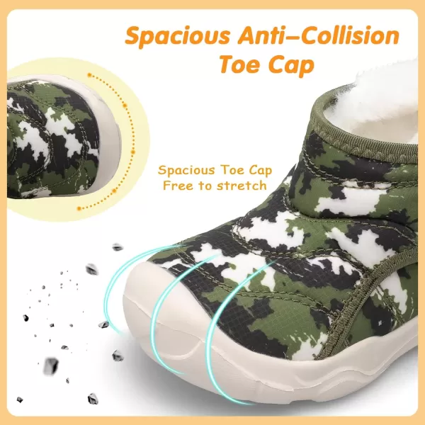 LeIsfIt Toddler Boots Girls Boys Winter Boots Cozy Fleece Snow Boots Indoor Outdoor Warm Shoes