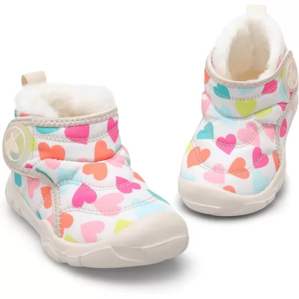 LeIsfIt Toddler Boots Girls Boys Winter Boots Cozy Fleece Snow Boots Indoor Outdoor Warm Shoes