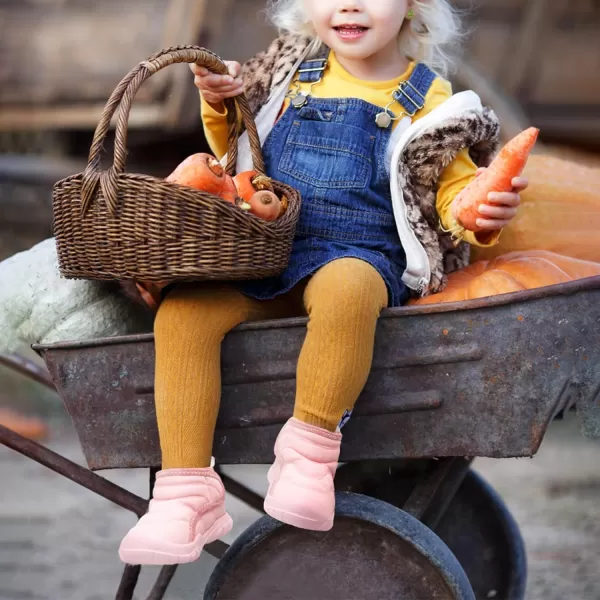 LeIsfIt Toddler Boots Girls Boys Winter Boots Cozy Fleece Snow Boots Indoor Outdoor Warm Shoes