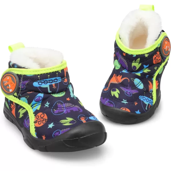 LeIsfIt Toddler Boots Girls Boys Winter Boots Cozy Fleece Snow Boots Indoor Outdoor Warm Shoes