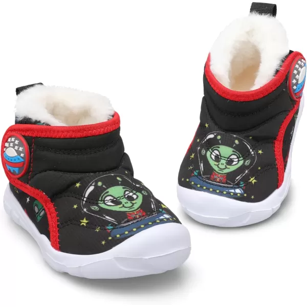 LeIsfIt Toddler Boots Girls Boys Winter Boots Cozy Fleece Snow Boots Indoor Outdoor Warm Shoes