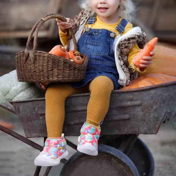LeIsfIt Toddler Boots Girls Boys Winter Boots Cozy Fleece Snow Boots Indoor Outdoor Warm Shoes