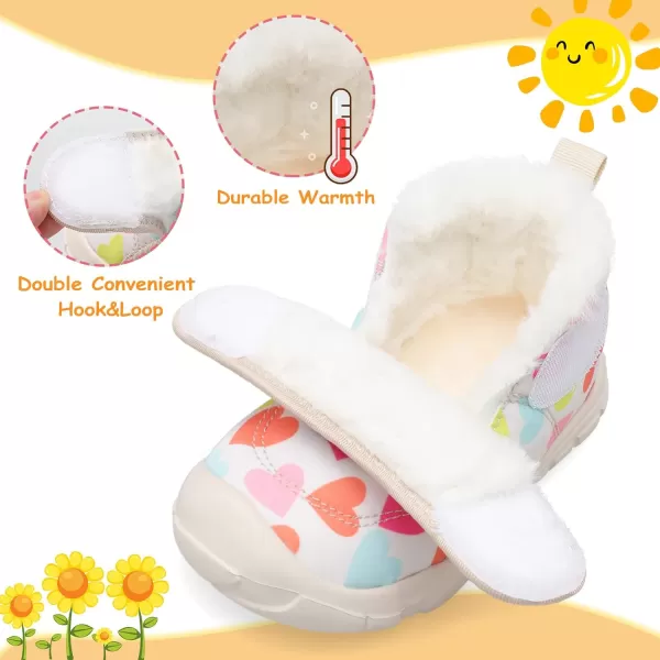 LeIsfIt Toddler Boots Girls Boys Winter Boots Cozy Fleece Snow Boots Indoor Outdoor Warm Shoes