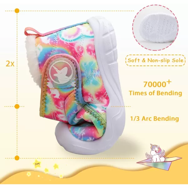 LeIsfIt Toddler Boots Girls Boys Winter Boots Cozy Fleece Snow Boots Indoor Outdoor Warm Shoes