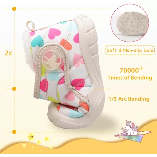 LeIsfIt Toddler Boots Girls Boys Winter Boots Cozy Fleece Snow Boots Indoor Outdoor Warm Shoes