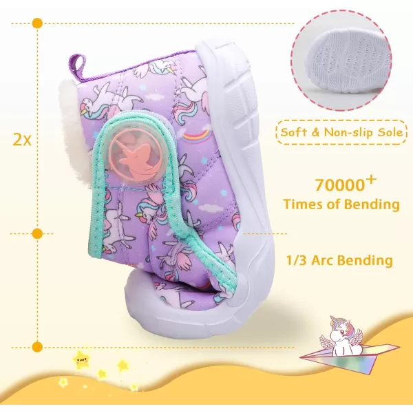 LeIsfIt Toddler Boots Girls Boys Winter Boots Cozy Fleece Snow Boots Indoor Outdoor Warm Shoes