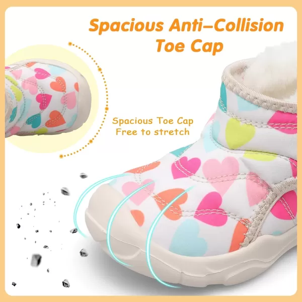 LeIsfIt Toddler Boots Girls Boys Winter Boots Cozy Fleece Snow Boots Indoor Outdoor Warm Shoes