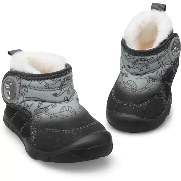 LeIsfIt Toddler Boots Girls Boys Winter Boots Cozy Fleece Snow Boots Indoor Outdoor Warm Shoes