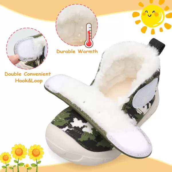 LeIsfIt Toddler Boots Girls Boys Winter Boots Cozy Fleece Snow Boots Indoor Outdoor Warm Shoes