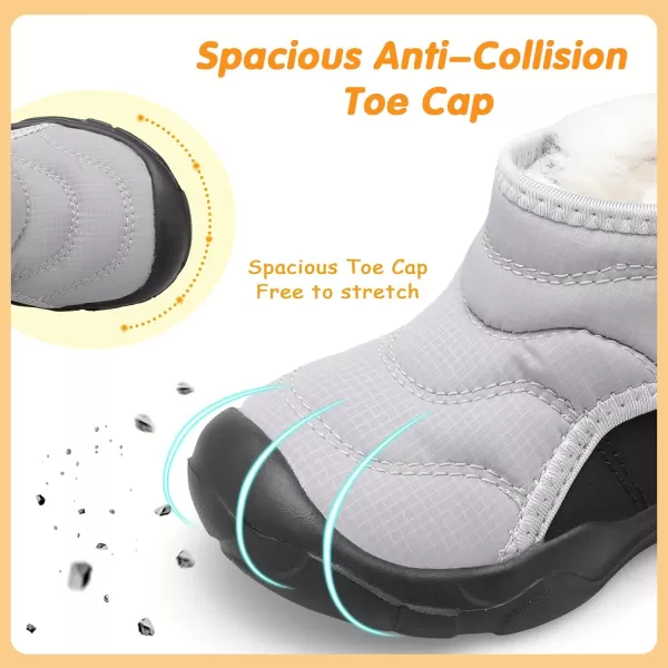 LeIsfIt Toddler Boots Girls Boys Winter Boots Cozy Fleece Snow Boots Indoor Outdoor Warm Shoes