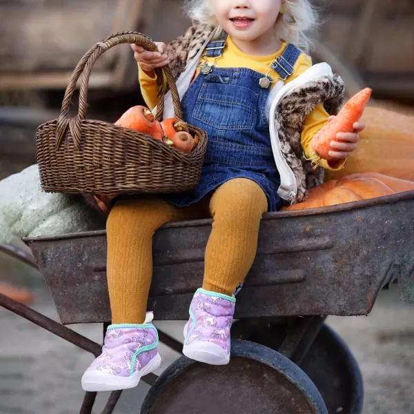 LeIsfIt Toddler Boots Girls Boys Winter Boots Cozy Fleece Snow Boots Indoor Outdoor Warm Shoes