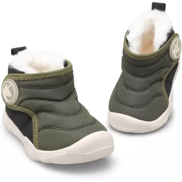 LeIsfIt Toddler Boots Girls Boys Winter Boots Cozy Fleece Snow Boots Indoor Outdoor Warm Shoes