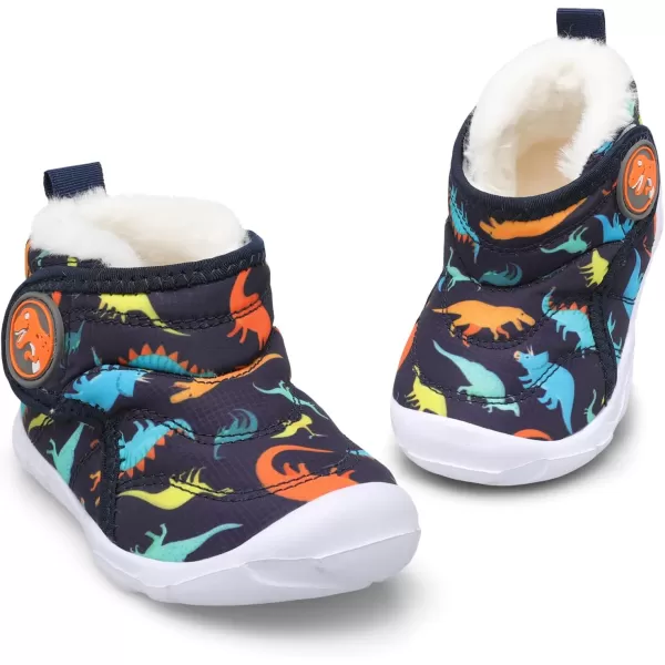 LeIsfIt Toddler Boots Girls Boys Winter Boots Cozy Fleece Snow Boots Indoor Outdoor Warm Shoes