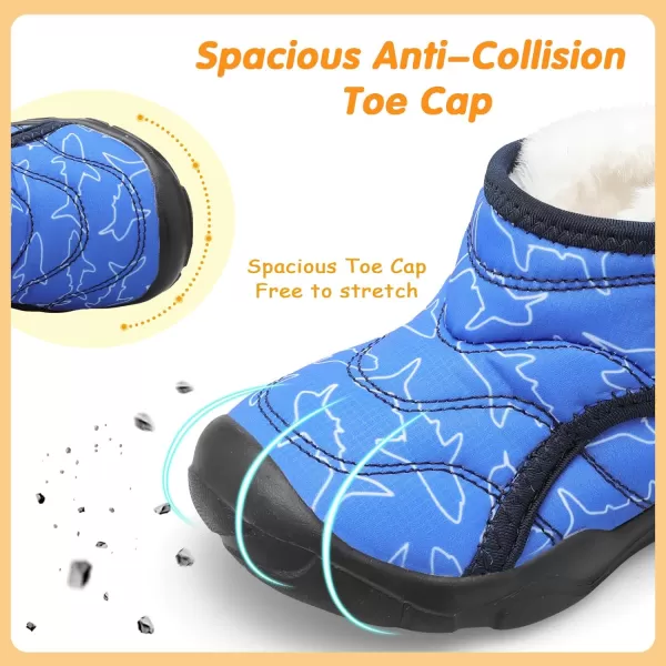 LeIsfIt Toddler Boots Girls Boys Winter Boots Cozy Fleece Snow Boots Indoor Outdoor Warm Shoes