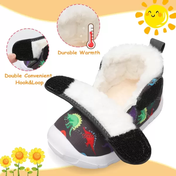 LeIsfIt Toddler Boots Girls Boys Winter Boots Cozy Fleece Snow Boots Indoor Outdoor Warm Shoes