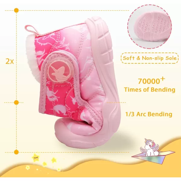 LeIsfIt Toddler Boots Girls Boys Winter Boots Cozy Fleece Snow Boots Indoor Outdoor Warm Shoes