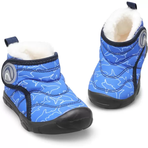 LeIsfIt Toddler Boots Girls Boys Winter Boots Cozy Fleece Snow Boots Indoor Outdoor Warm Shoes