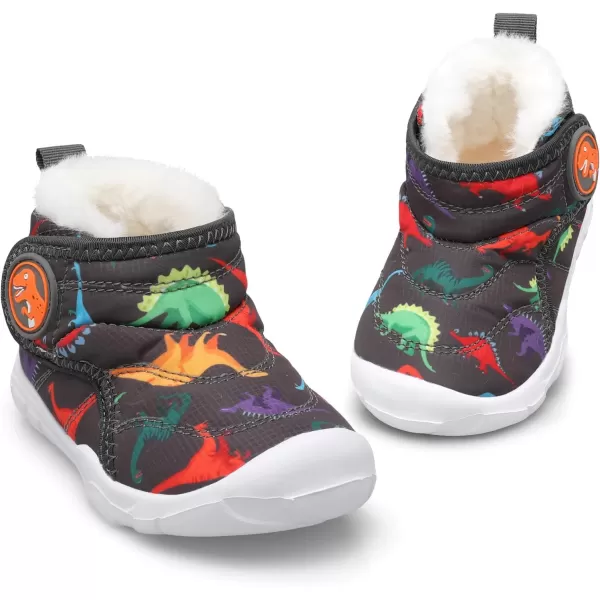 LeIsfIt Toddler Boots Girls Boys Winter Boots Cozy Fleece Snow Boots Indoor Outdoor Warm Shoes