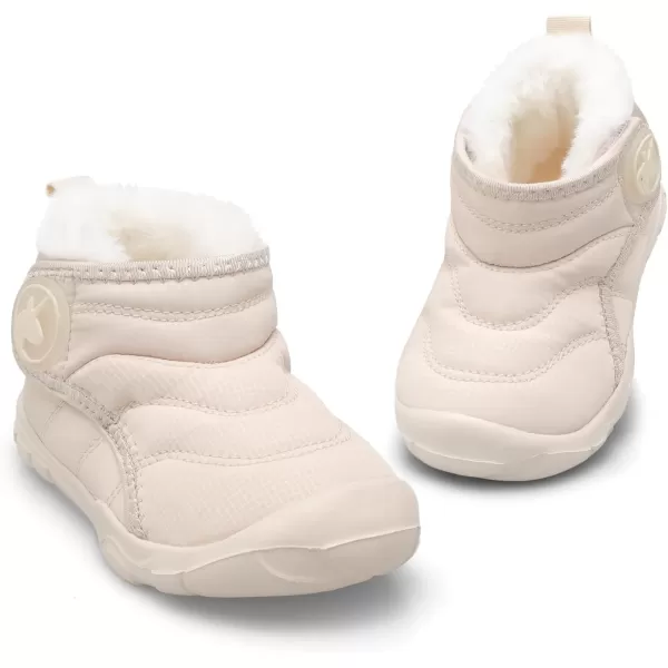 LeIsfIt Toddler Boots Girls Boys Winter Boots Cozy Fleece Snow Boots Indoor Outdoor Warm Shoes