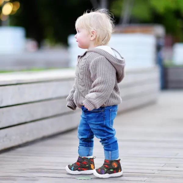 LeIsfIt Toddler Boots Girls Boys Winter Boots Cozy Fleece Snow Boots Indoor Outdoor Warm Shoes