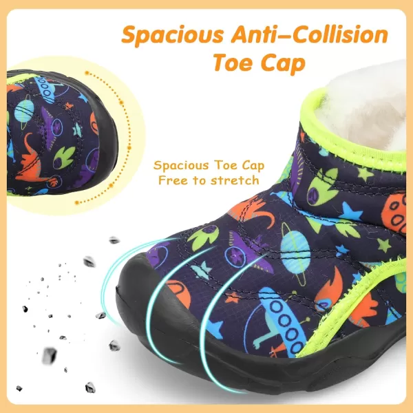 LeIsfIt Toddler Boots Girls Boys Winter Boots Cozy Fleece Snow Boots Indoor Outdoor Warm Shoes