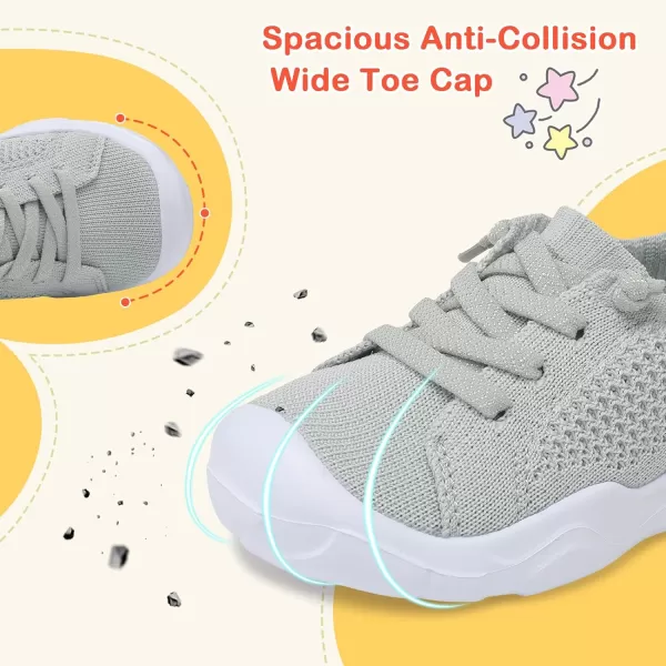 LeIsfIt Toddler Shoes Boys Girls Barefoot Shoes Kids Breathable Sneakers Tennis Shoes Slip on Shoes