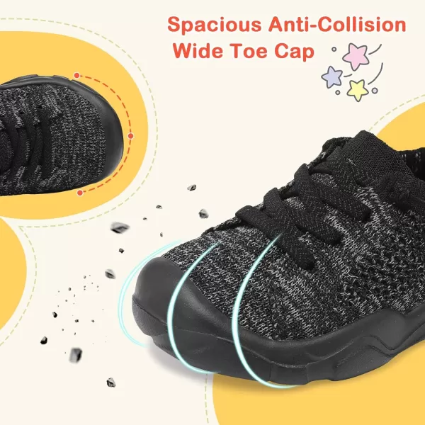 LeIsfIt Toddler Shoes Boys Girls Barefoot Shoes Kids Breathable Sneakers Tennis Shoes Slip on Shoes