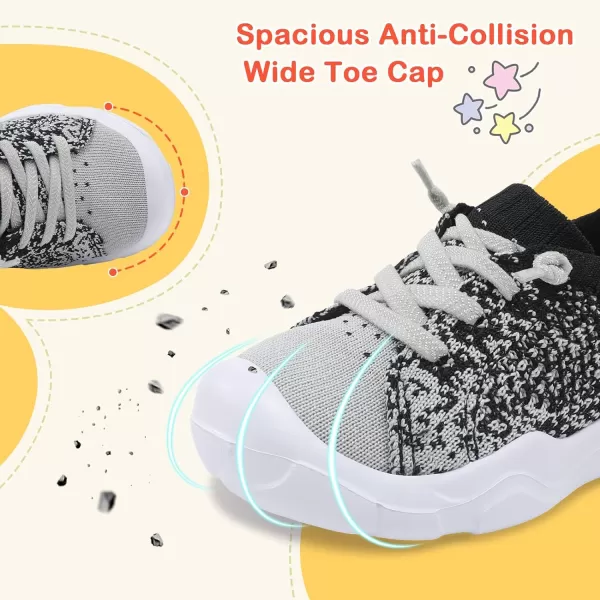 LeIsfIt Toddler Shoes Boys Girls Barefoot Shoes Kids Breathable Sneakers Tennis Shoes Slip on Shoes